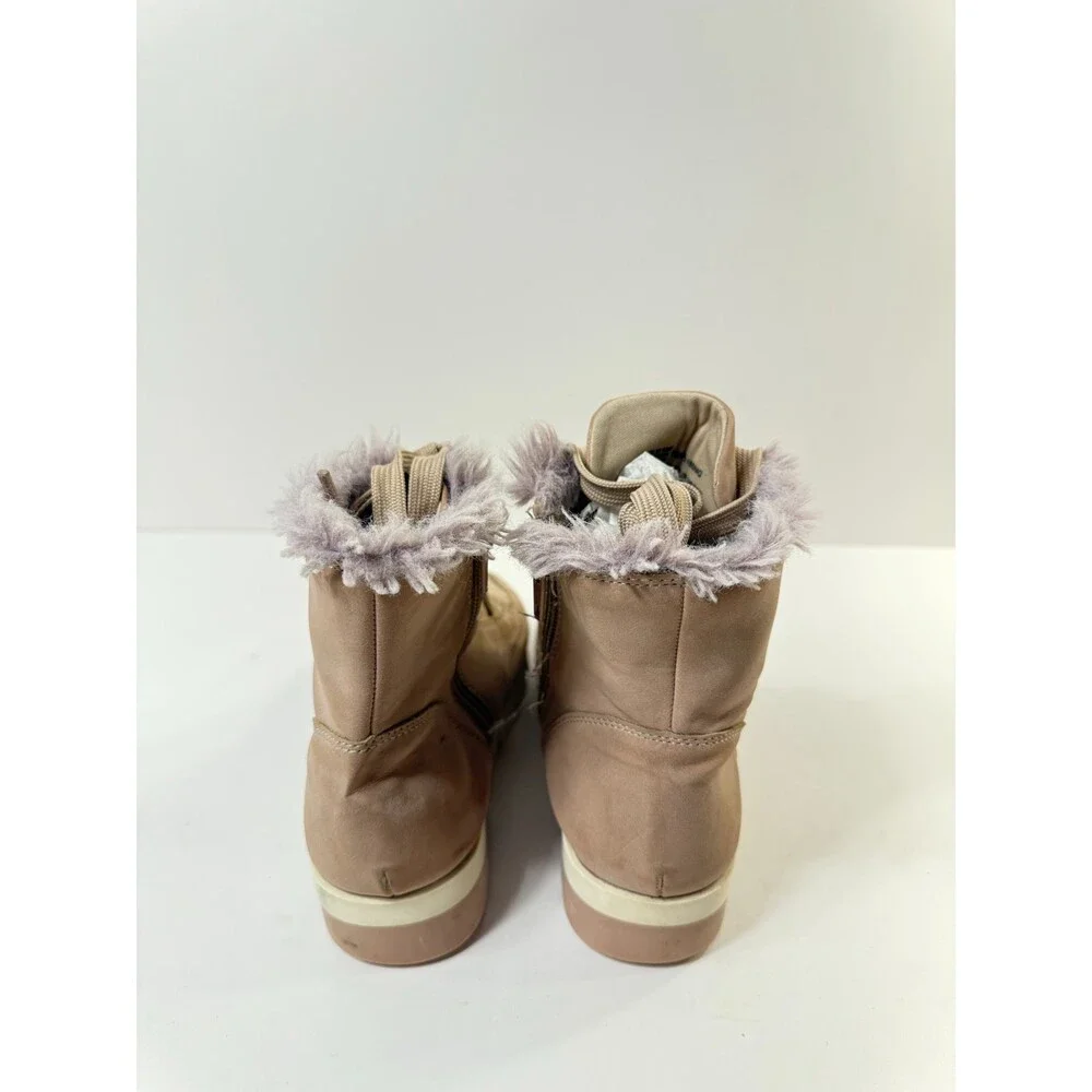 Mia Girls Boots Brown Faux Fur Flex Boots Taupe Leather US 13 Girls